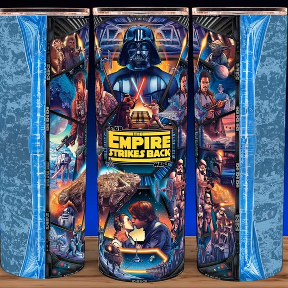 Star Wars Empire Strikes Back Blue Jedi Cup Mug Tumbler 20oz - Picture 1 of 3